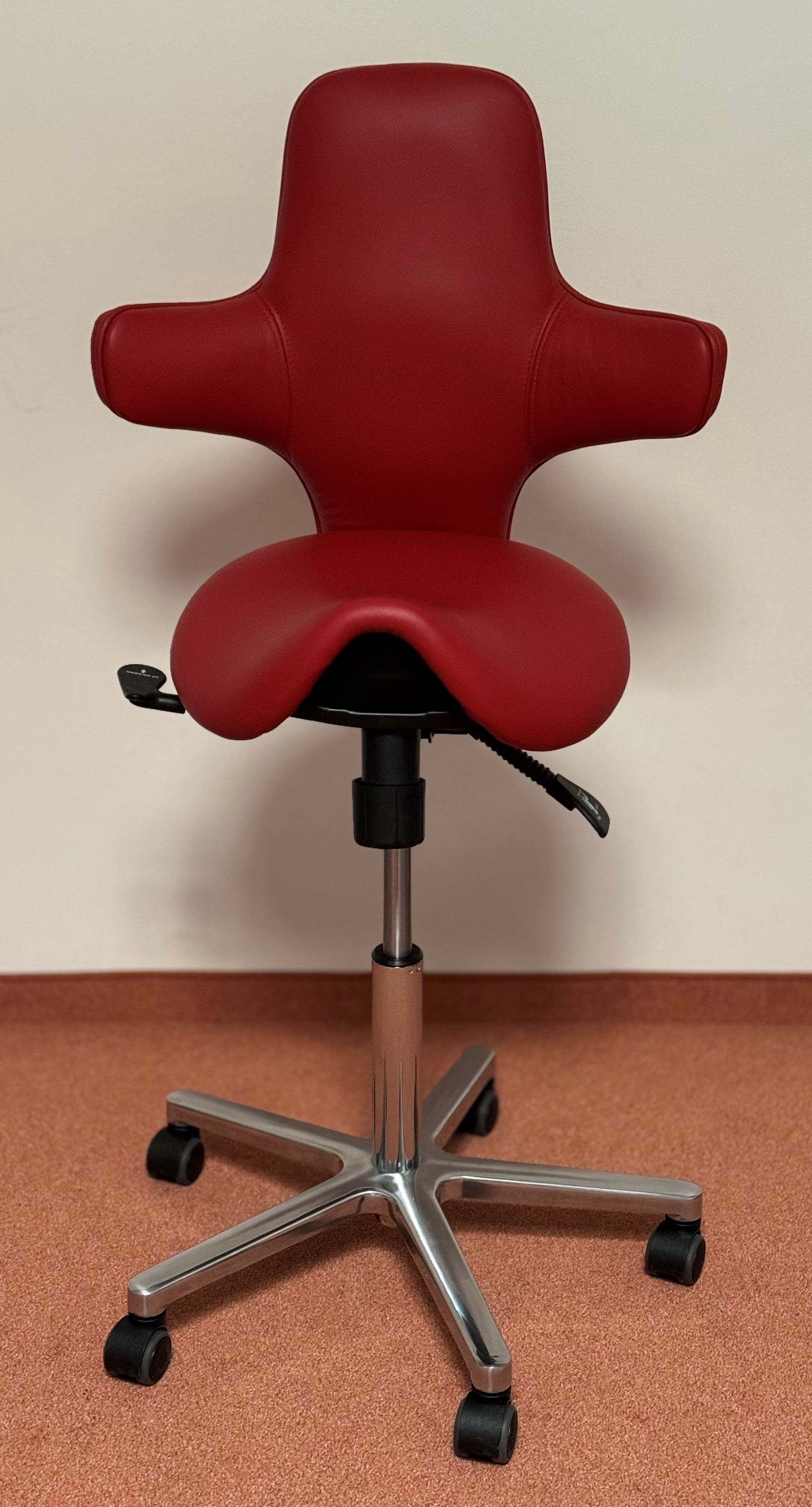 Sanus 2. Wahl: Variowip Sattel, Leder rot