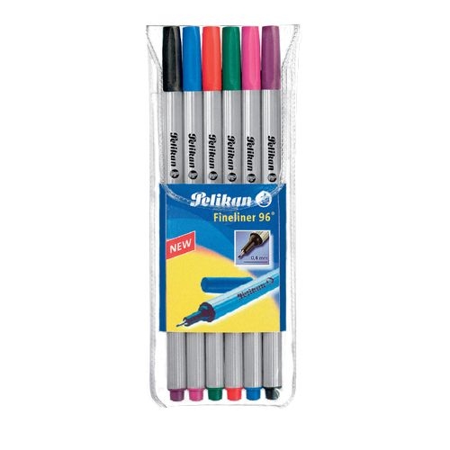 Fineliner, 6 Farben