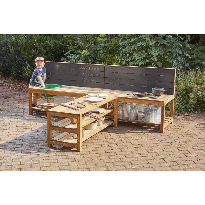Cosy Outdoor-Spielwerkstatt T-Form, H 65 cm