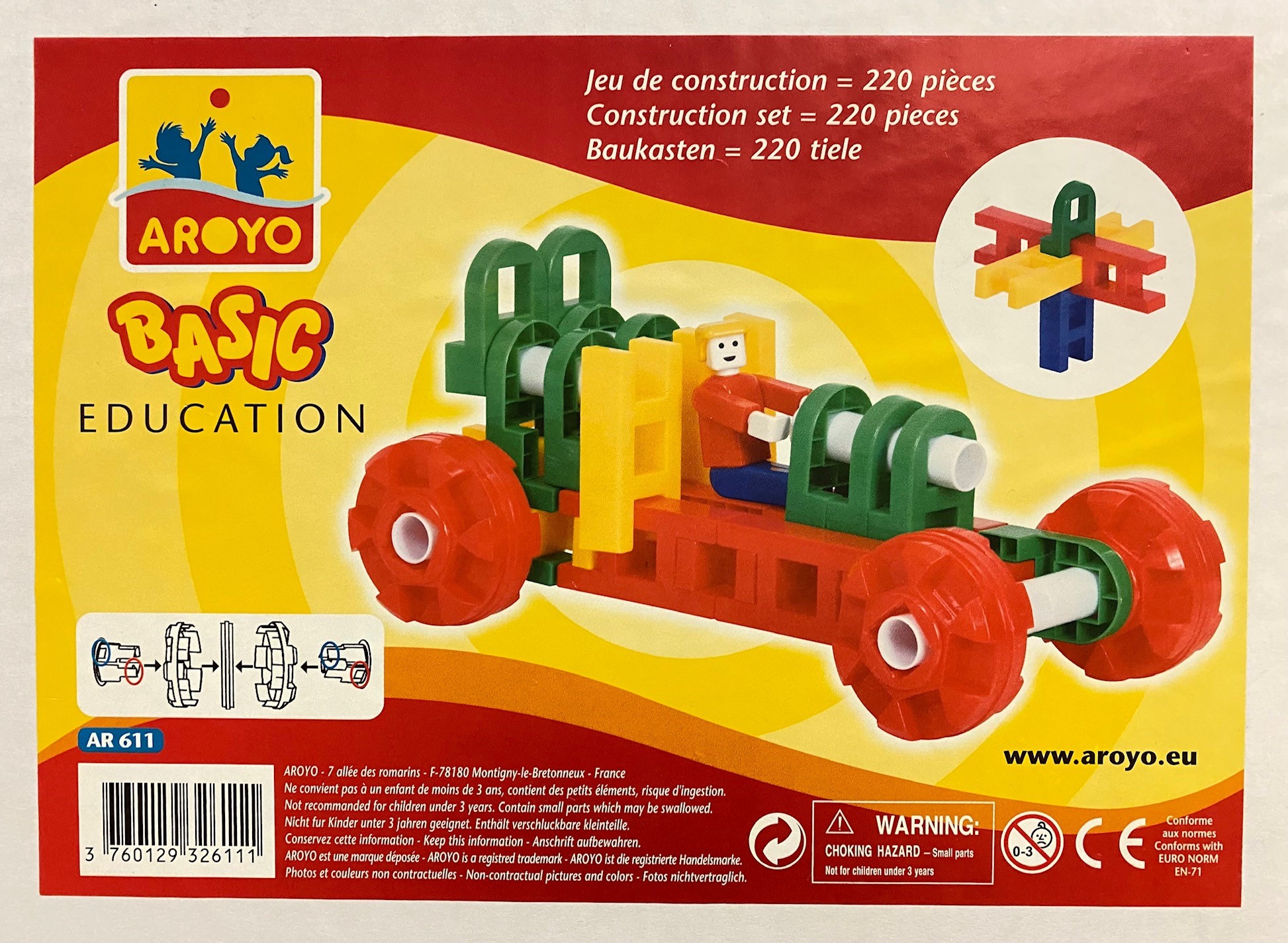 Aroyo Basic Education Baukasten, 220 Teile Aroyo Basic Education Baukasten, 220 Teile