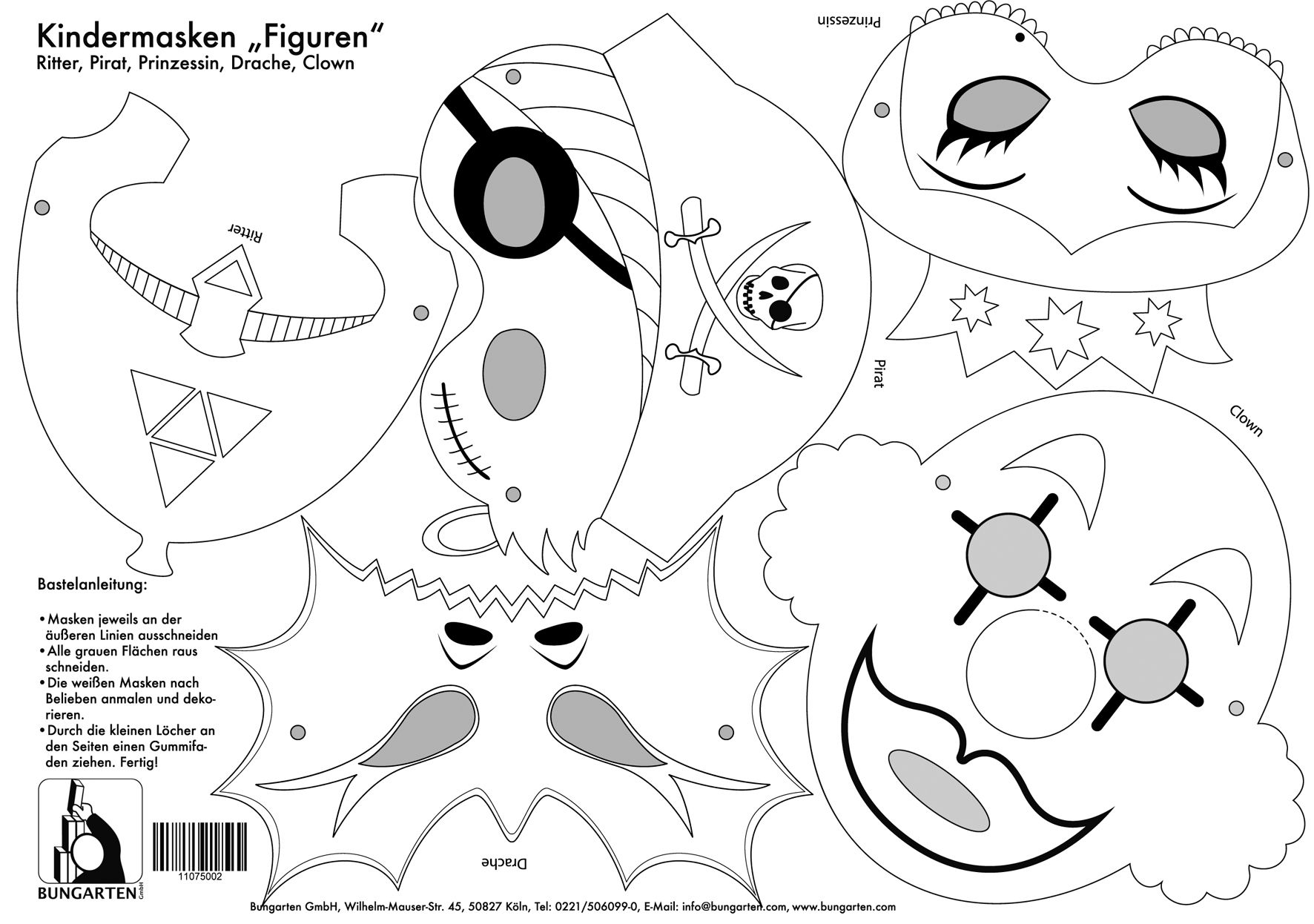 Kindermasken "Figuren" Kindermasken "Figuren"