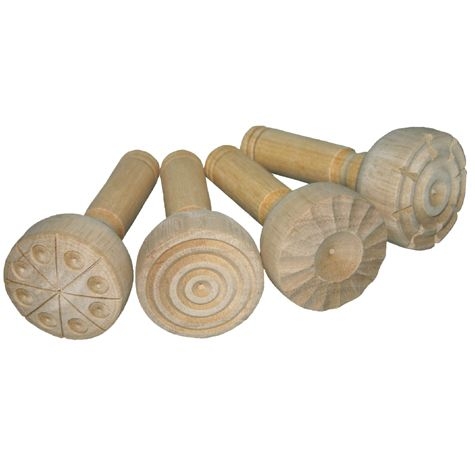 Knet-Stempel, 4-teilig
