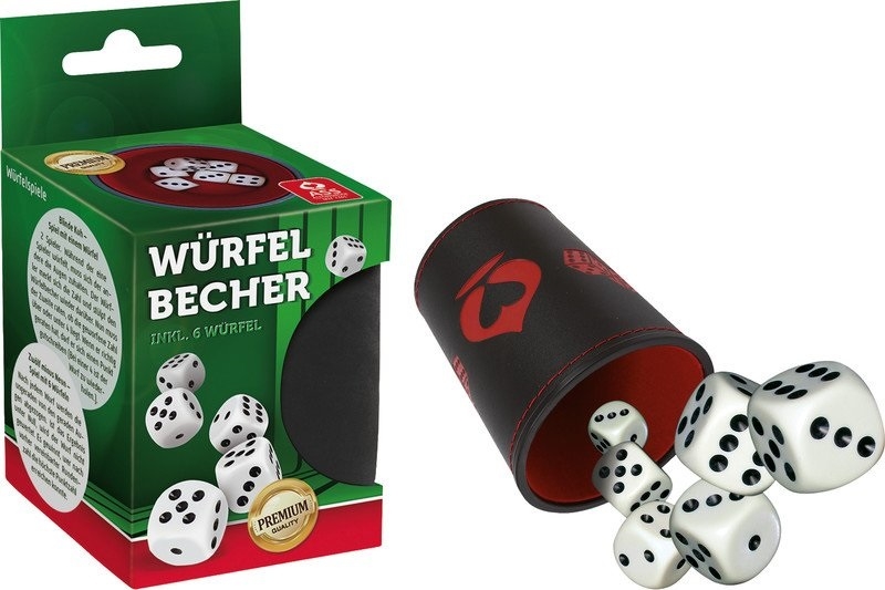 Premium Würfelbecher inkl. 6 Würfel Premium Würfelbecher inkl. 6 Würfel