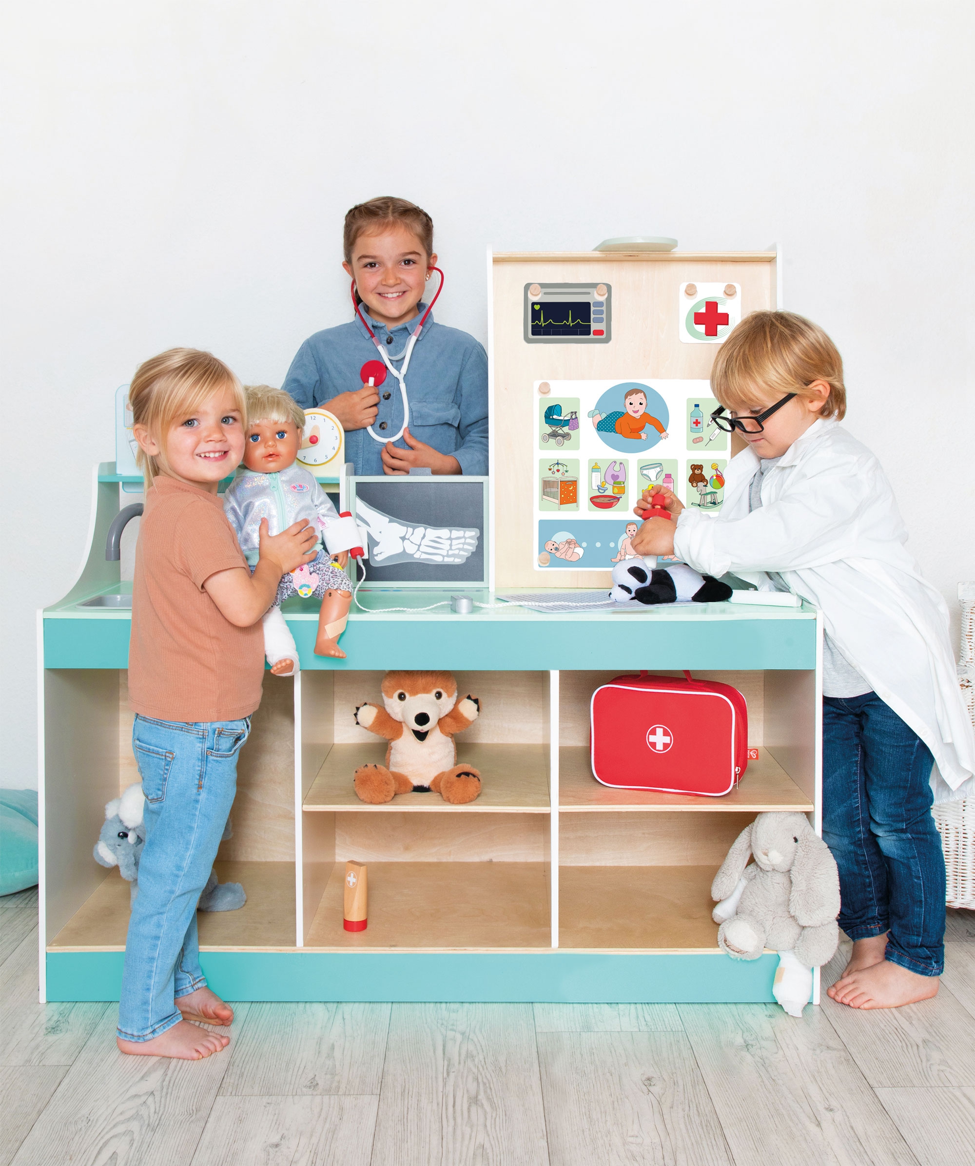 Doktor-Station, 3 in 1 mit Aktionskarten Doktor-Station, 3 in 1 mit Aktionskarten