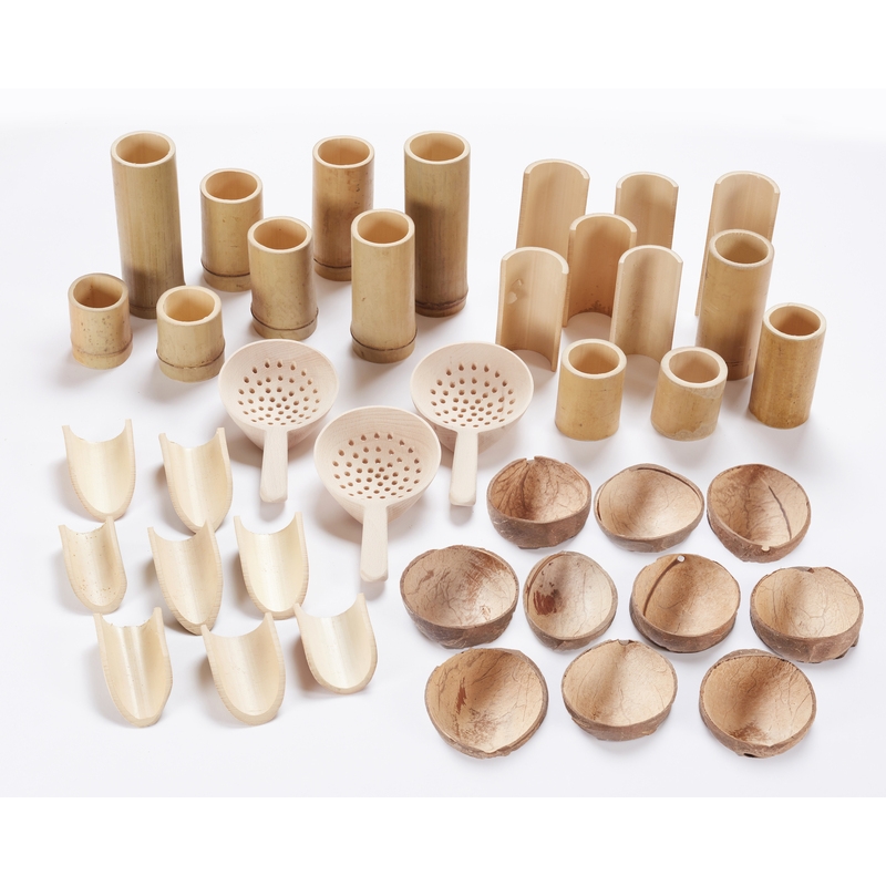 Cosy Mess- und Sensorikspielzeug aus Naturmaterial