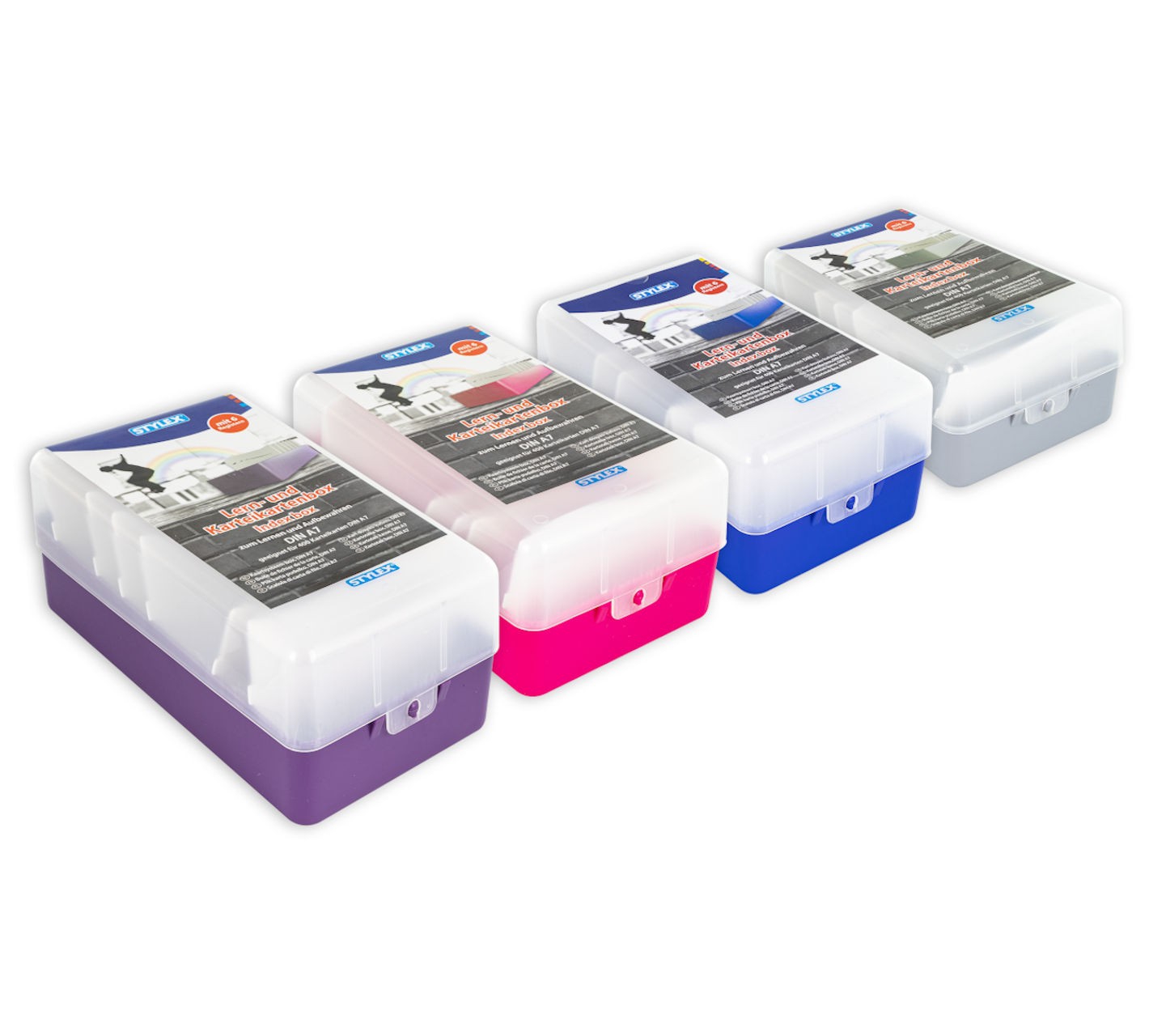 Lern- und Karteikartenbox, DIN A7 Lern- und Karteikartenbox, DIN A7