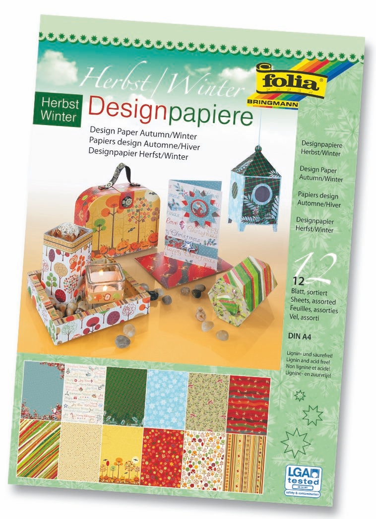 Designpapierblock "Herbst/Winter" 150 g/m²