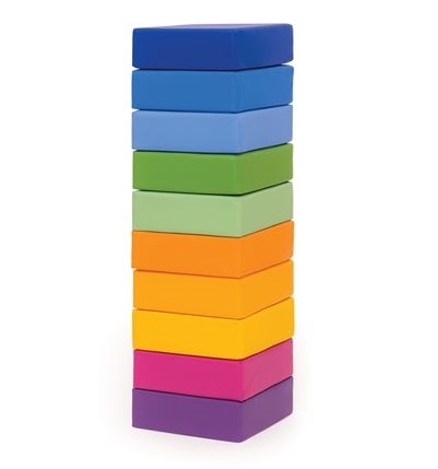 Regenbogen-Softsitze 30 x 30 cm, 10er Set bunt