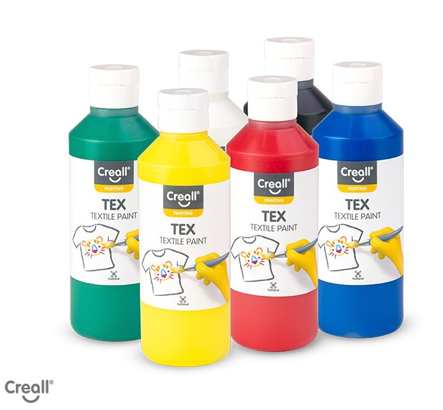 Textilfarbe-Set mit 6 Farben Textilfarbe-Set mit 6 Farben