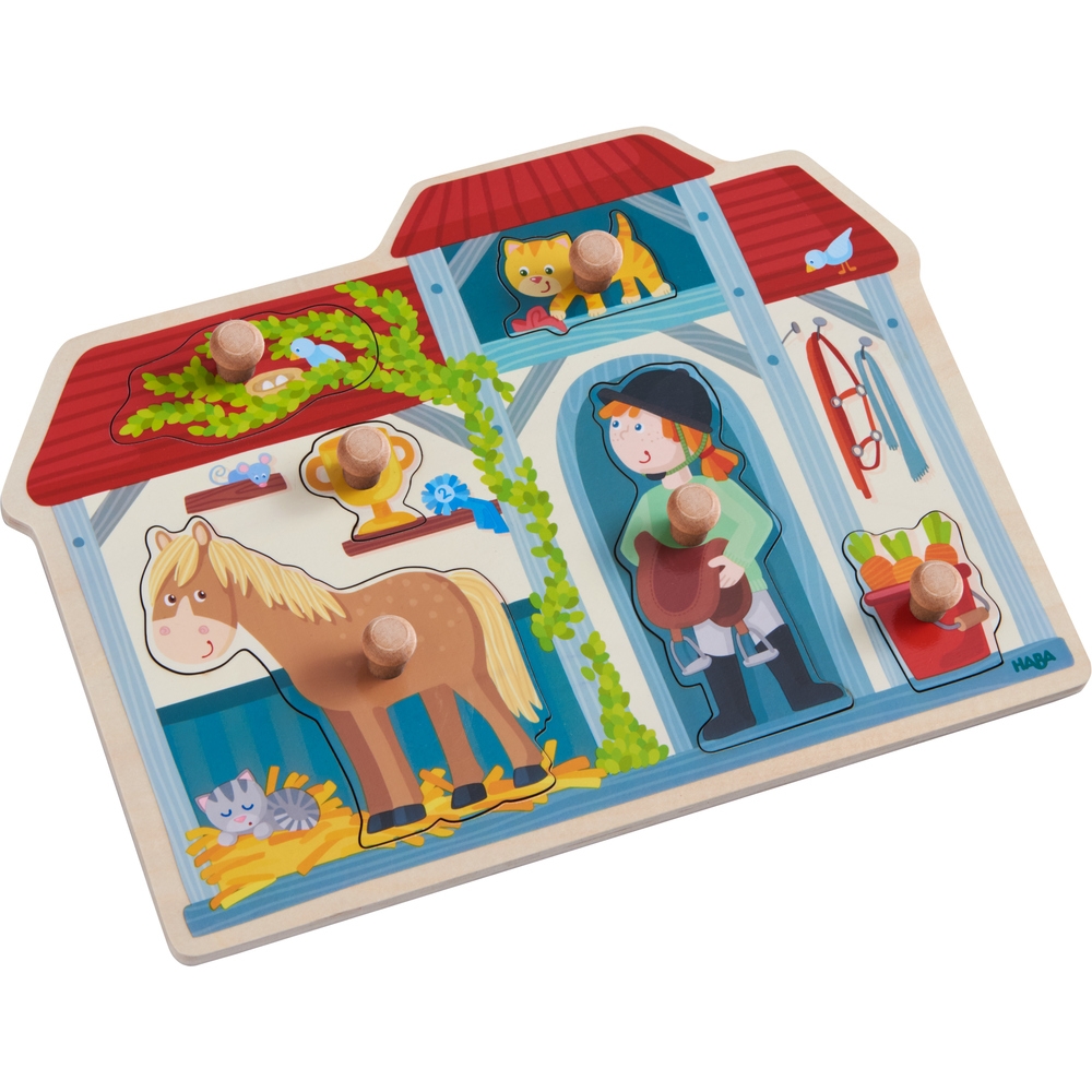 HABA Greifpuzzle Im Pferdestall HABA Greifpuzzle Im Pferdestall