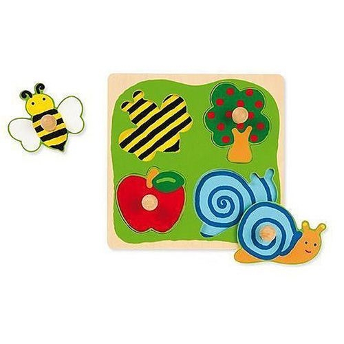 Goula Holzpuzzle "Biene, Apfelbaum und Schnecke" Goula Holzpuzzle "Biene, Apfelbaum und Schnecke"