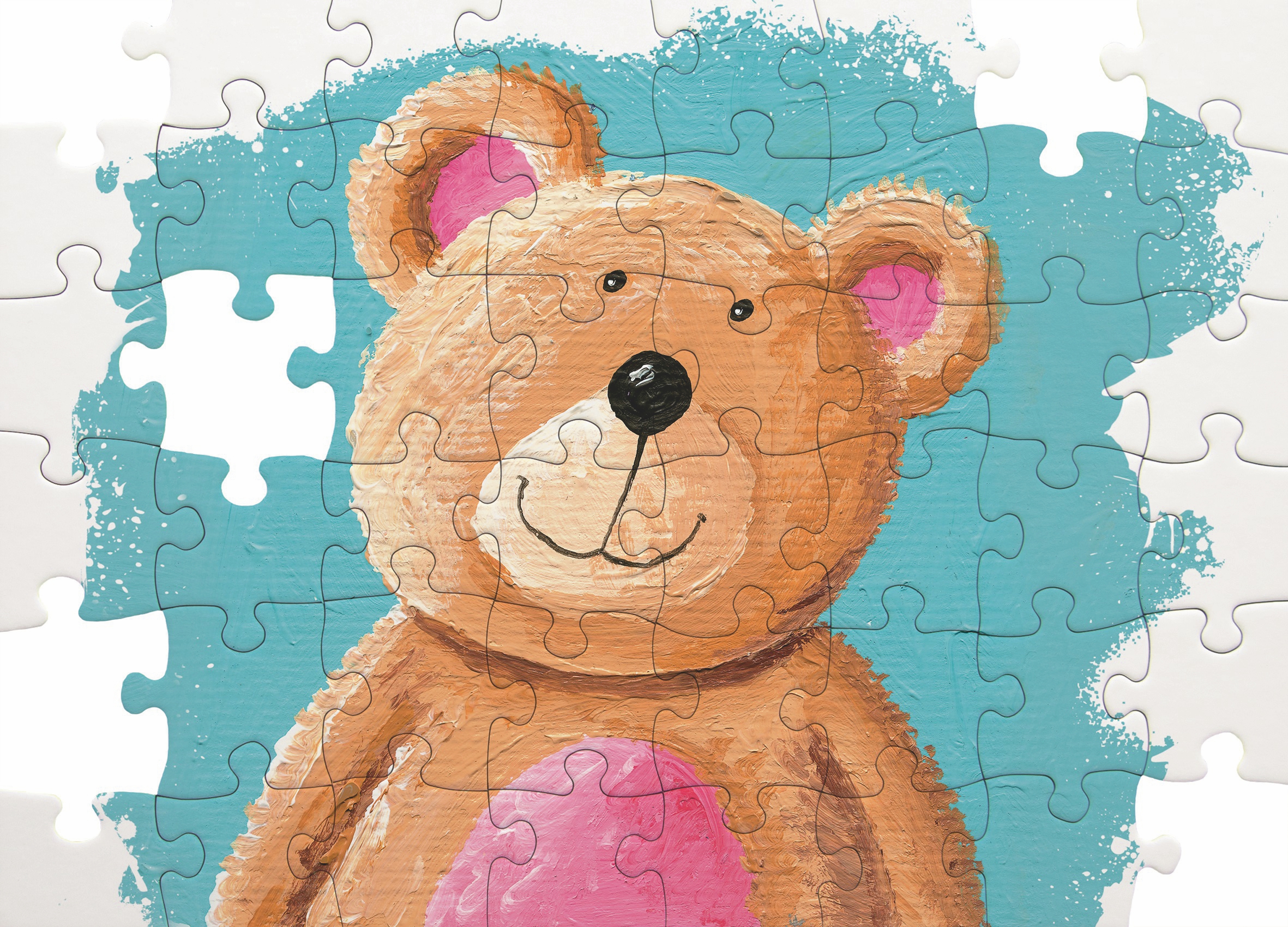 Blanko-Puzzle zum Bemalen, DIN A4 Blanko-Puzzle zum Bemalen, DIN A4