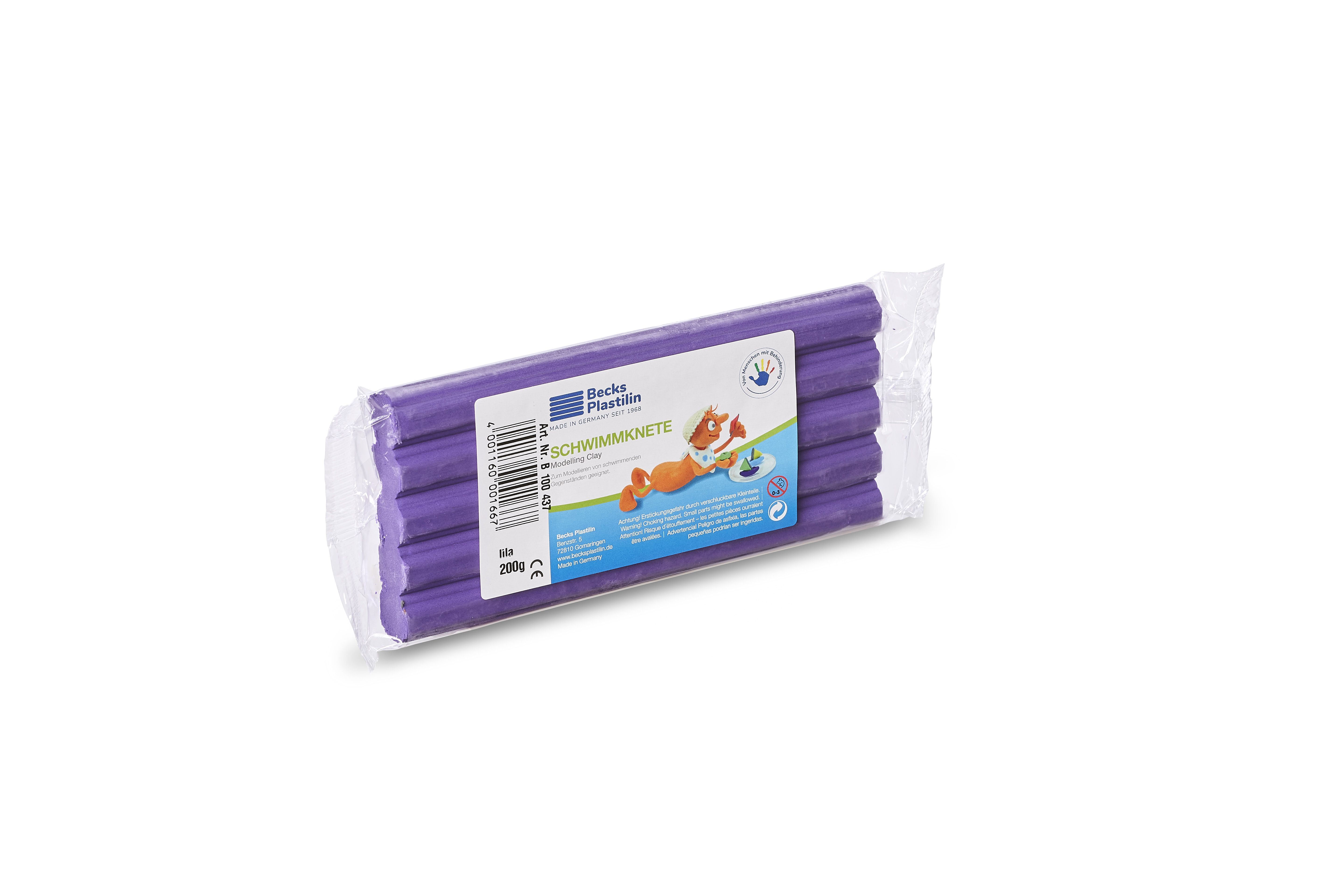 Knete Schwimm Leichtknete violett, 200g