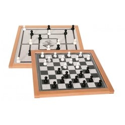 Magnetisches Dame- und Mühlespiel Magnetisches Dame- und Mühlespiel