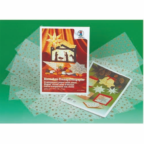 Transparentpapier Sternchen 115g/qm Transparentpapier Sternchen 115g/qm