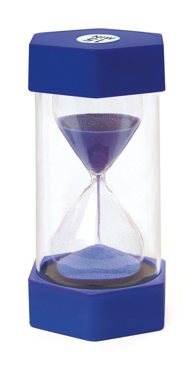 Sanduhr Maxi 15 Minuten blau