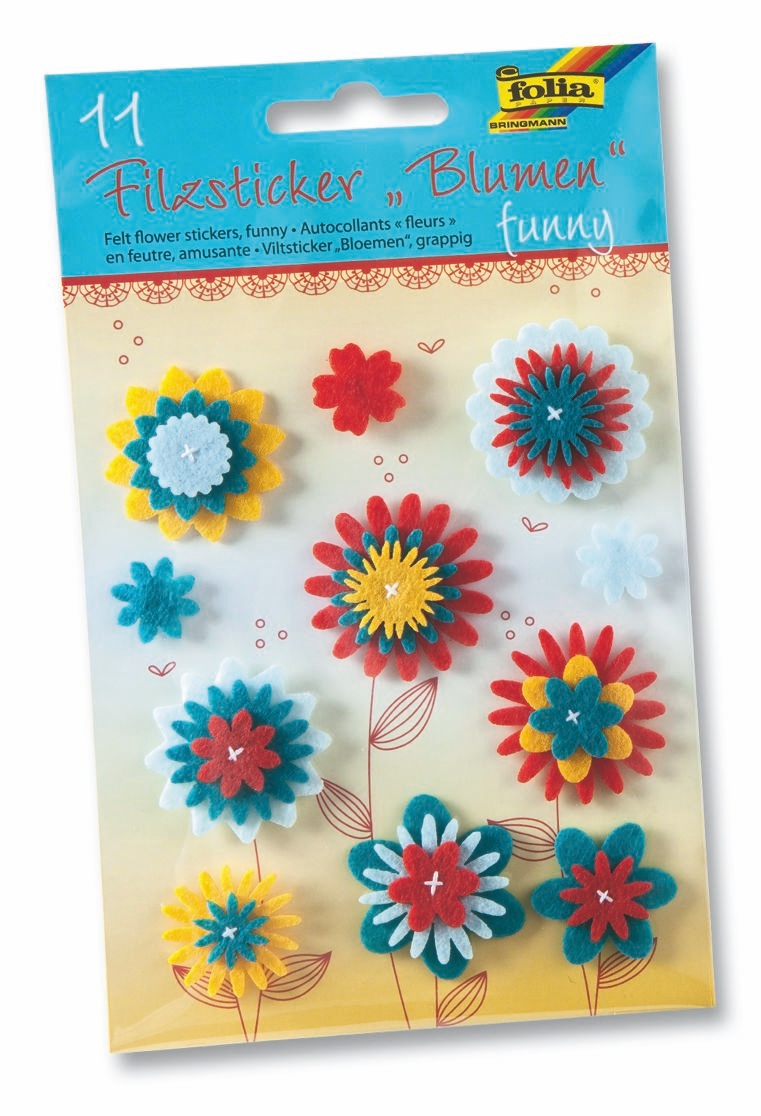 Filzsticker Blumen "Funny" Filzsticker Blumen "Funny"