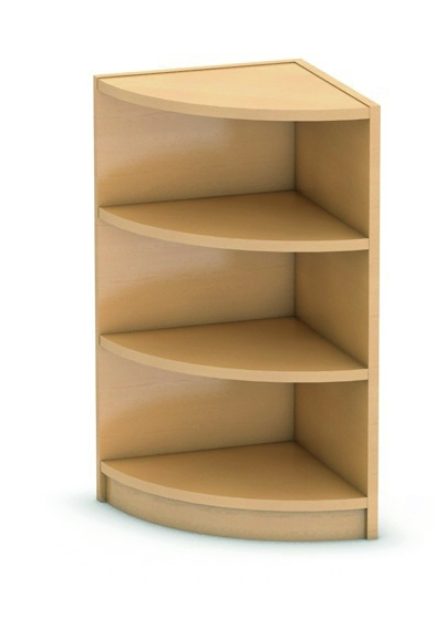 Eckregal - offen, Rück- und Seitenwände