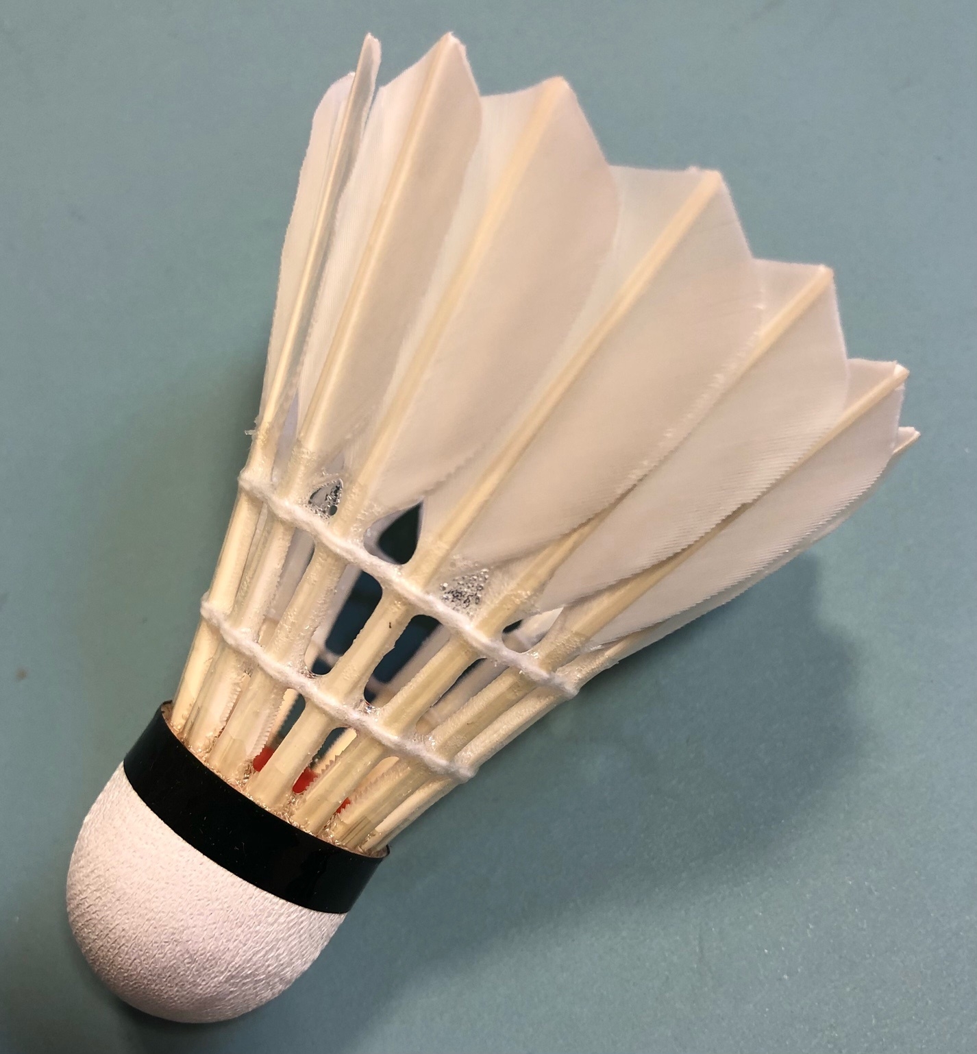 Natur-Federbälle Badminton