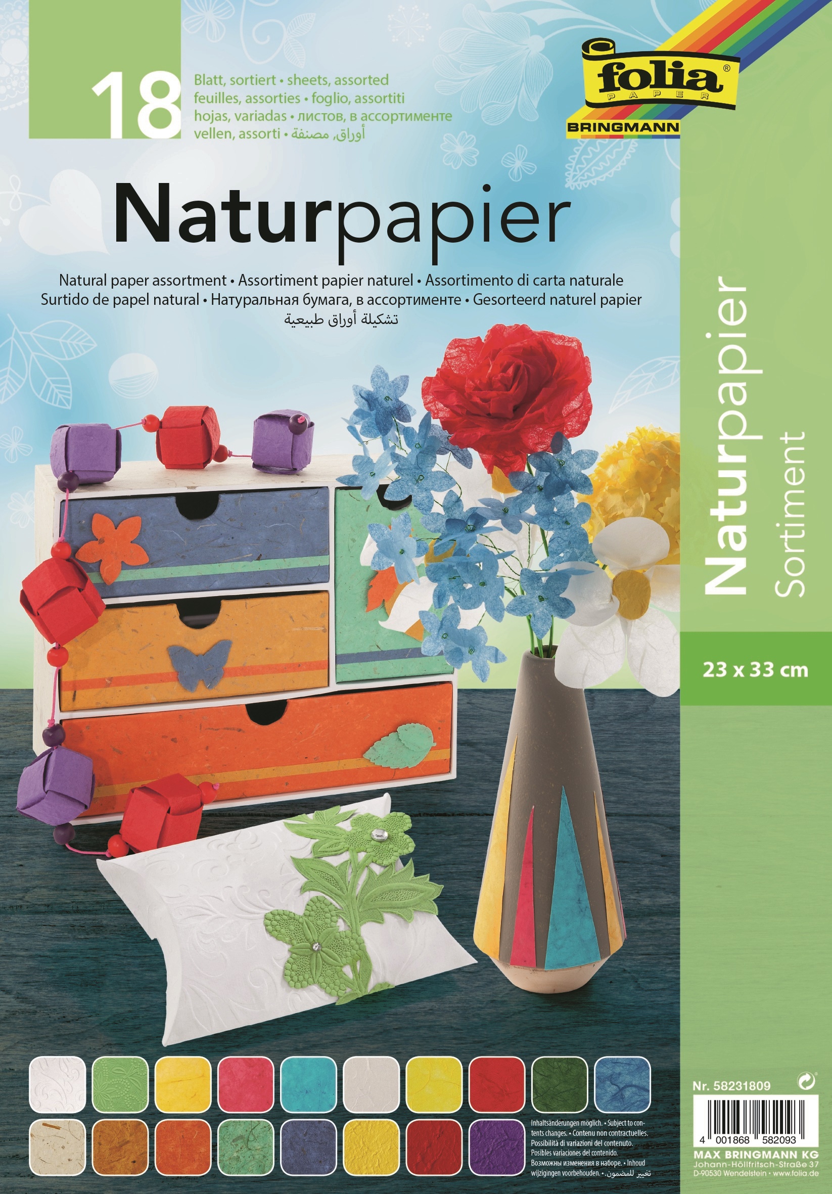 Naturpapier Sortimentspack 23x33 cm Naturpapier Sortimentspack 23x33 cm