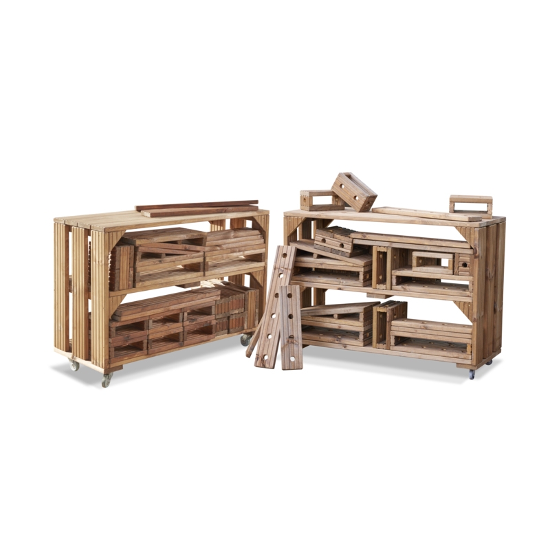 Cosy Blockwagen- und Baustein Komplettset