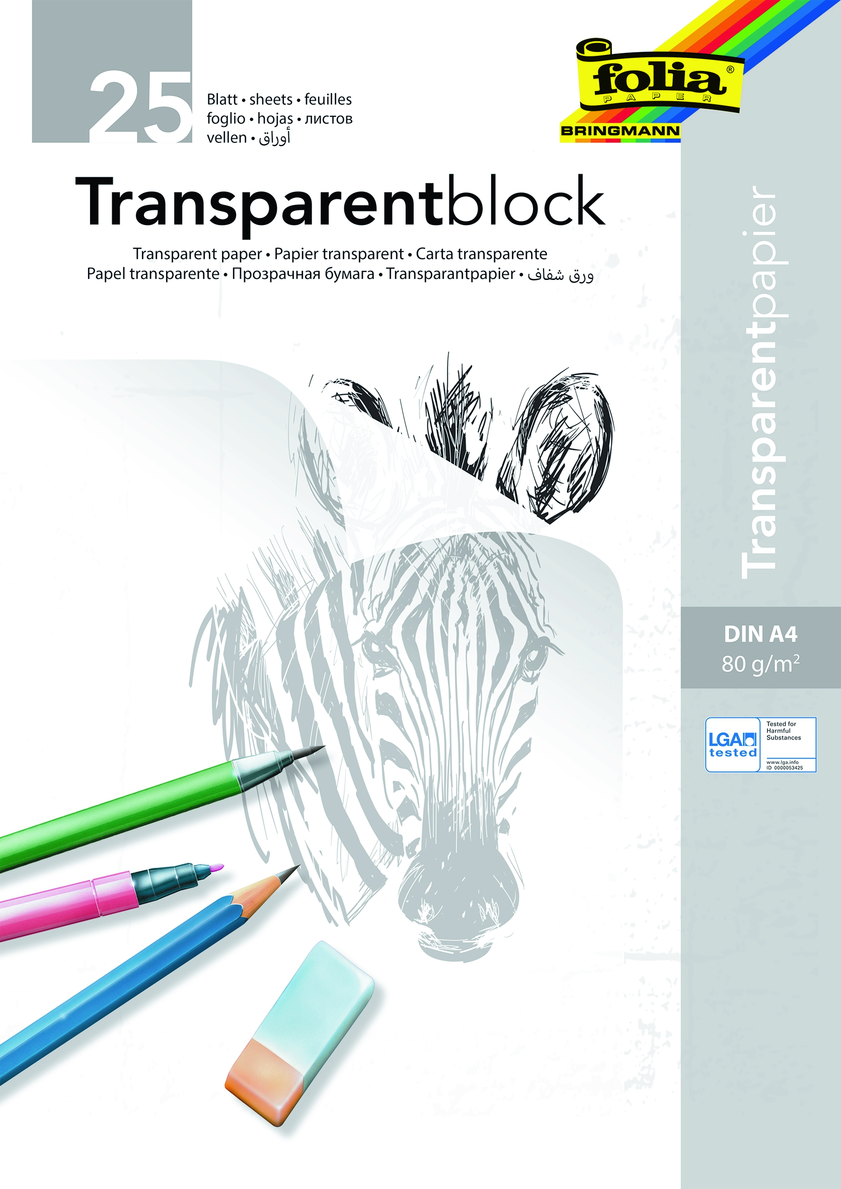 Transparentpapier-Block A4