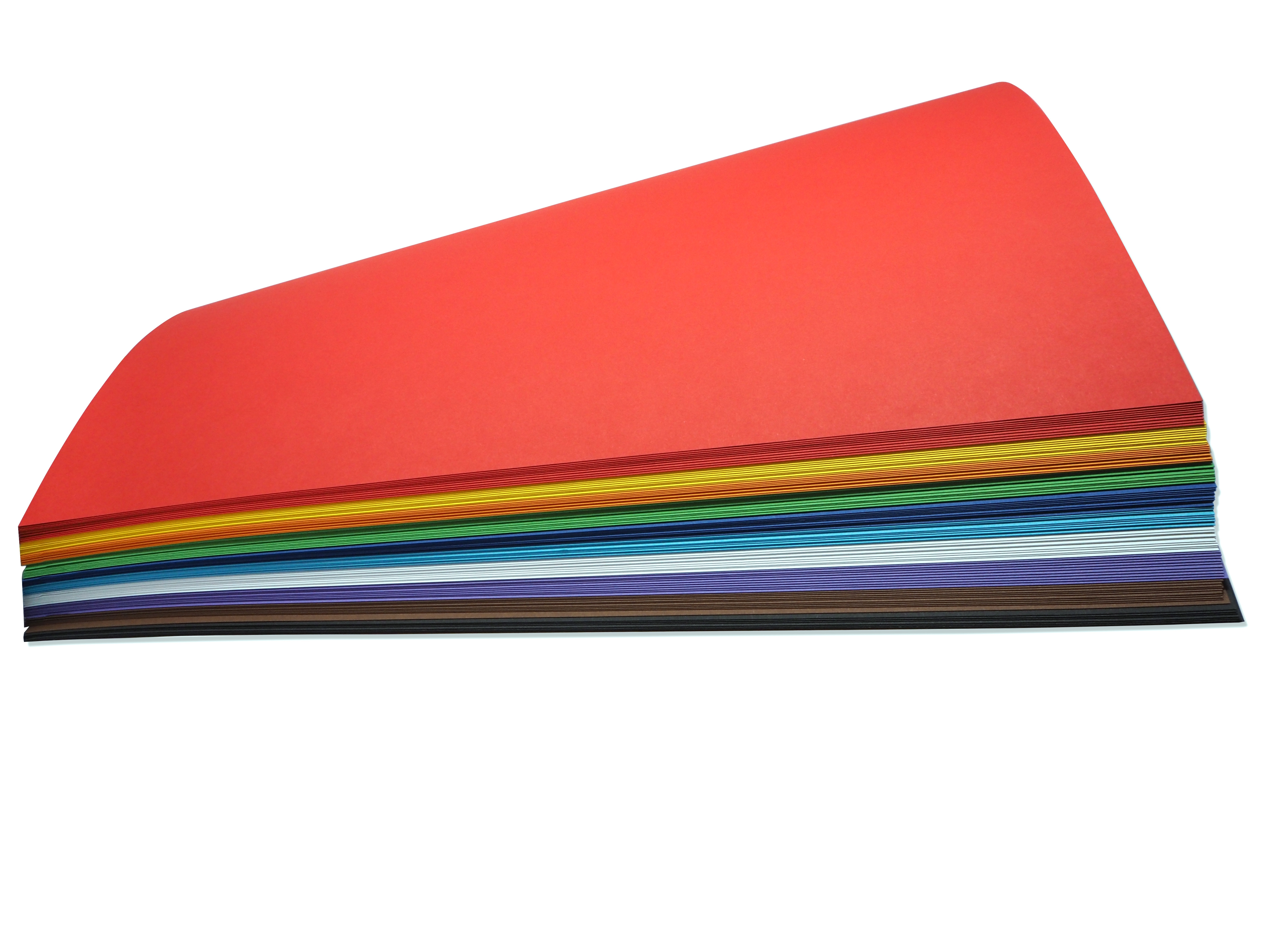 Fotokarton 300g, 50x70 cm - 100 Bogen in 10 Farben Fotokarton 300g, 50x70 cm - 100 Bogen in 10 Farben