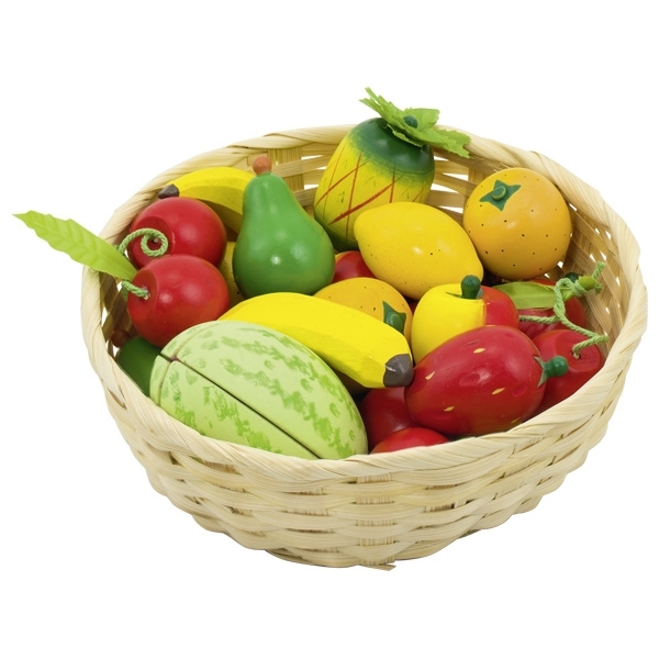 Obst im Korb, 23-teilig Obst im Korb, 23-teilig