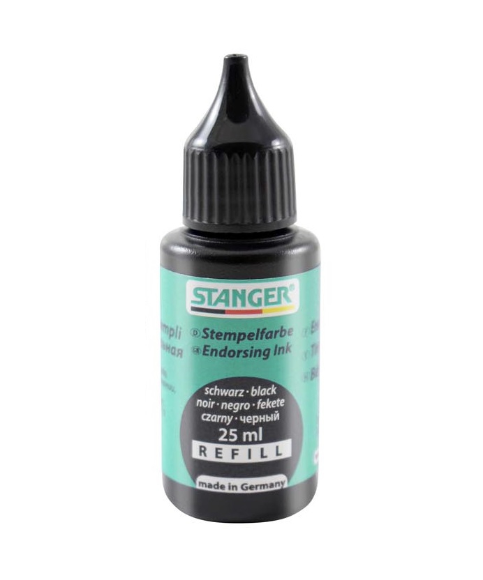 Stempelfarbe 25 ml, schwarz