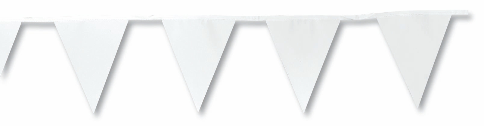 Wimpelkette Girlande weiß, 2 Stück Wimpelkette Girlande weiß, 2 Stück