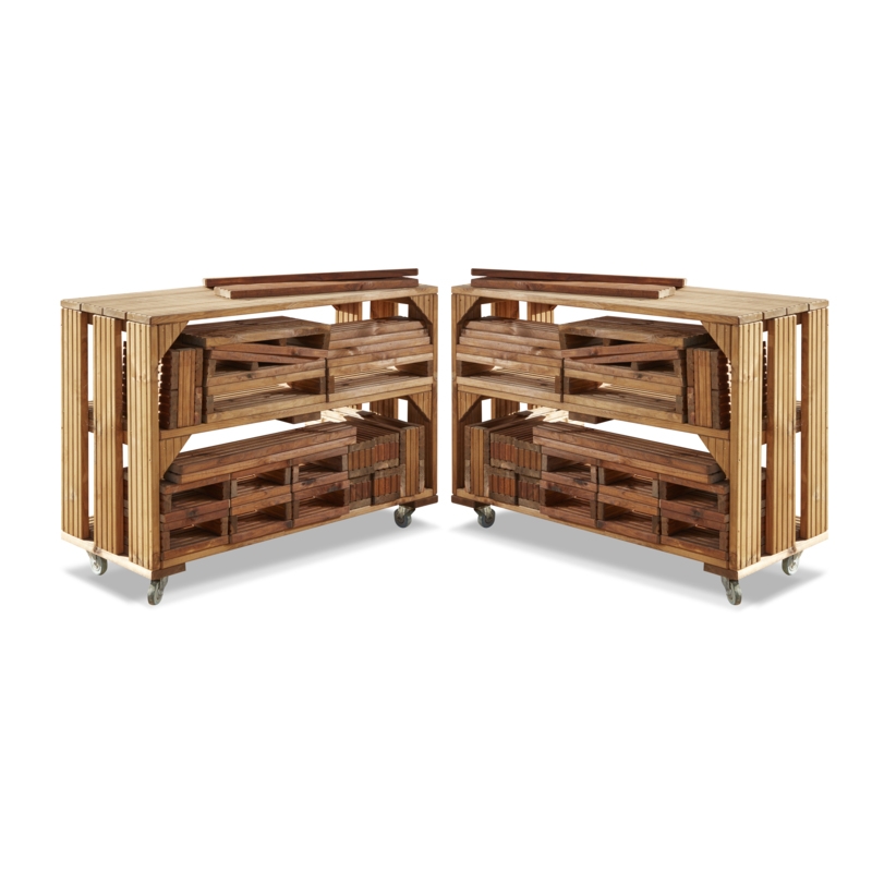 Cosy Blockwagen- und Baustein-Set – 50 Bausteine