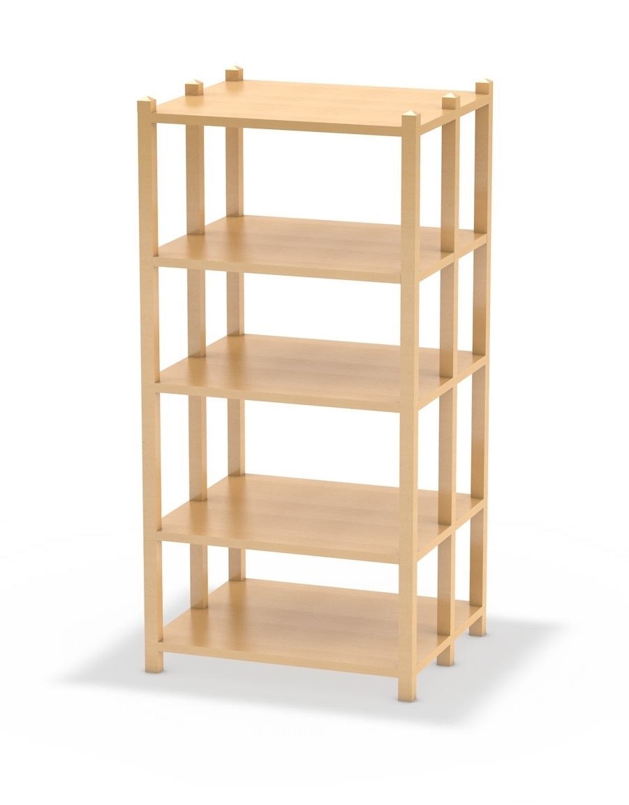 Bücherregal, 80 cm breit, doppelseitig