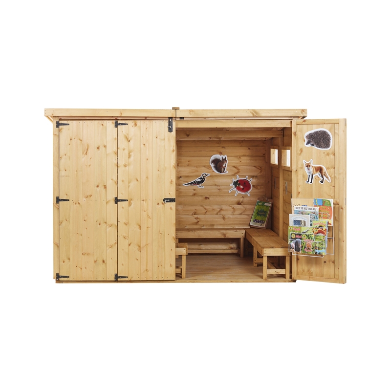 Cosy Waldhütte für kreative Bildungsbereiche