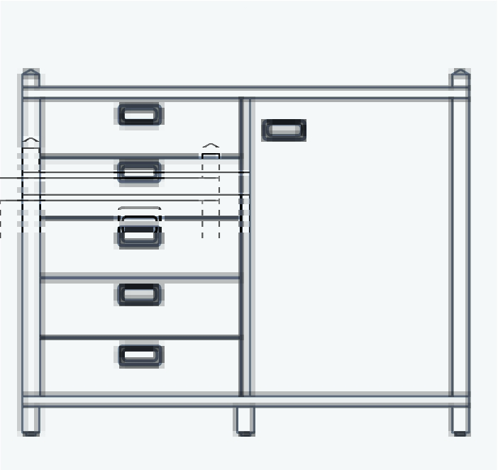 Unterschrank "Prinova" Tür rechts