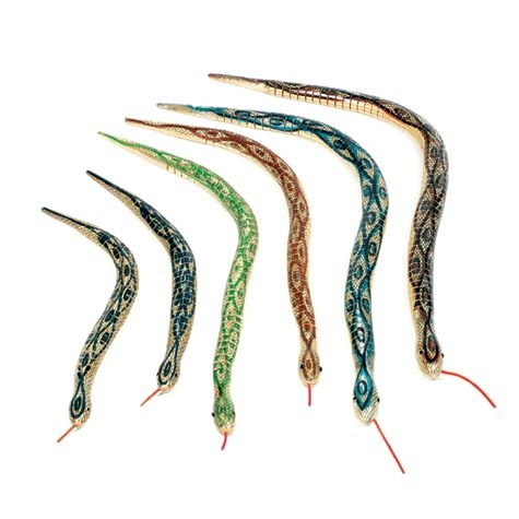 Gliederschlange farbig sort.