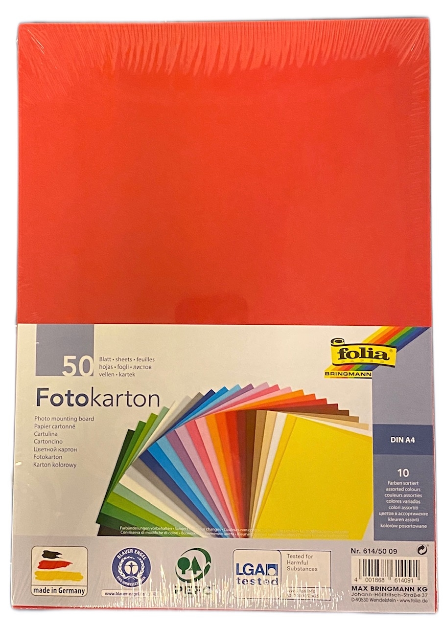 Fotokarton 300g/qm A4 50 Blatt Fotokarton 300g/qm A4 50 Blatt
