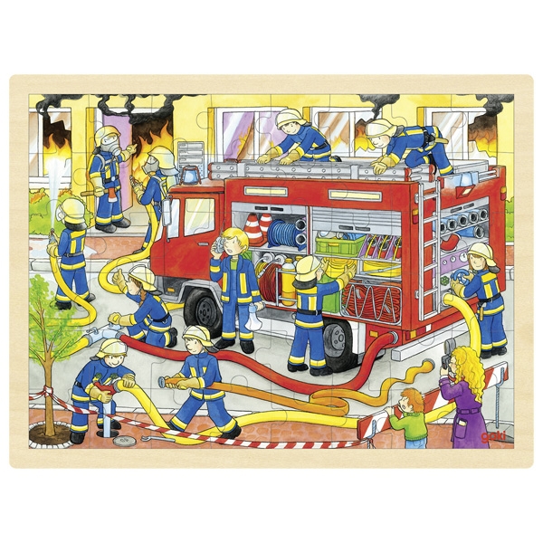 Einlegepuzzle Feuerwehreinsatz Einlegepuzzle Feuerwehreinsatz