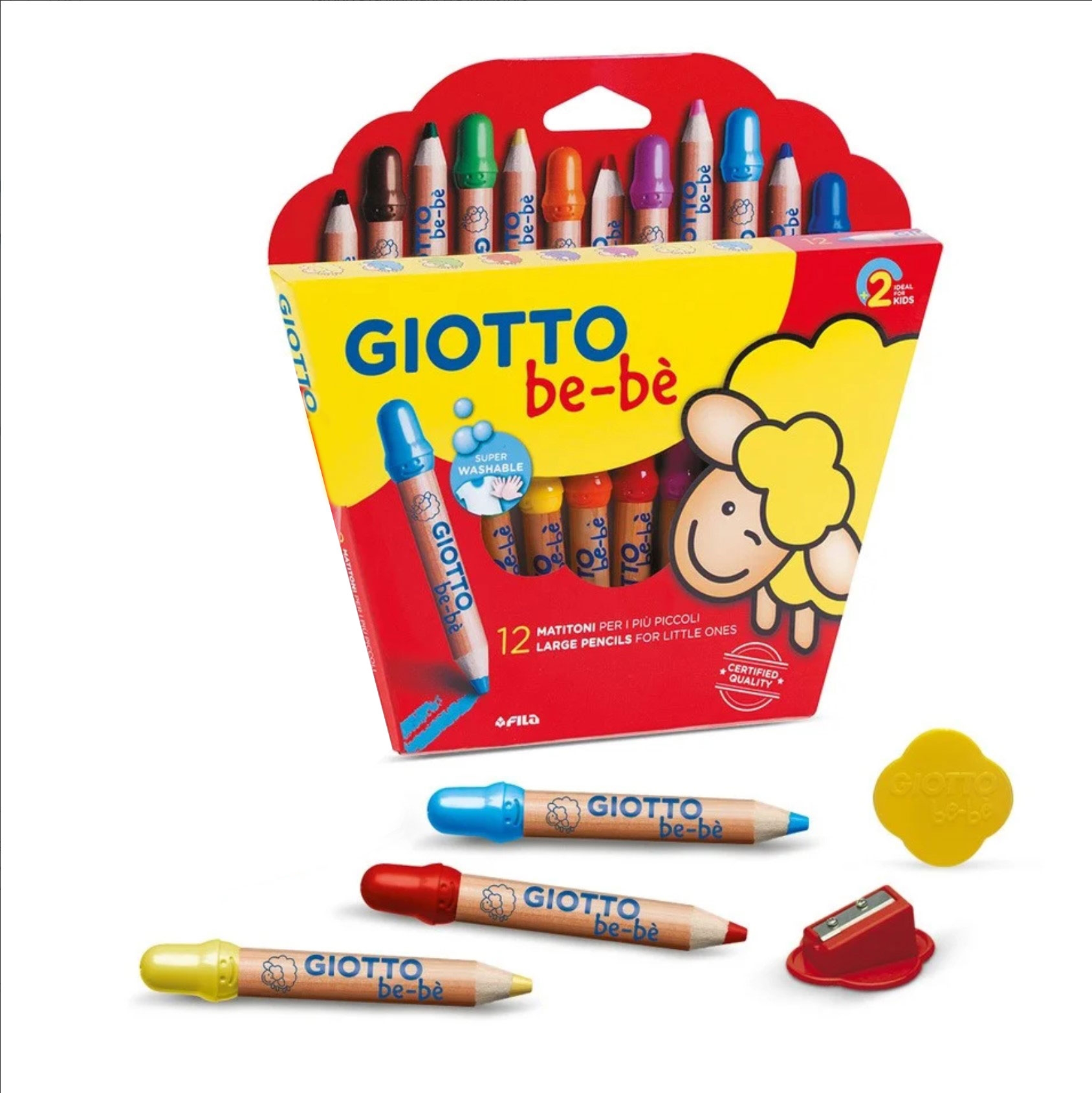 GIOTTO be-bè Jumbo Buntstifte für Kinder,12er Set GIOTTO be-bè Jumbo Buntstifte für Kinder,12er Set