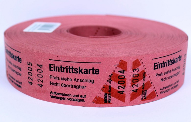 Eintrittskarten, 1000er Schrägabrisse