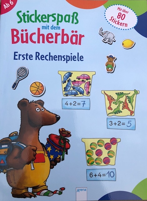 Stickerspaß mit dem Bücherbär - Rechenspiele