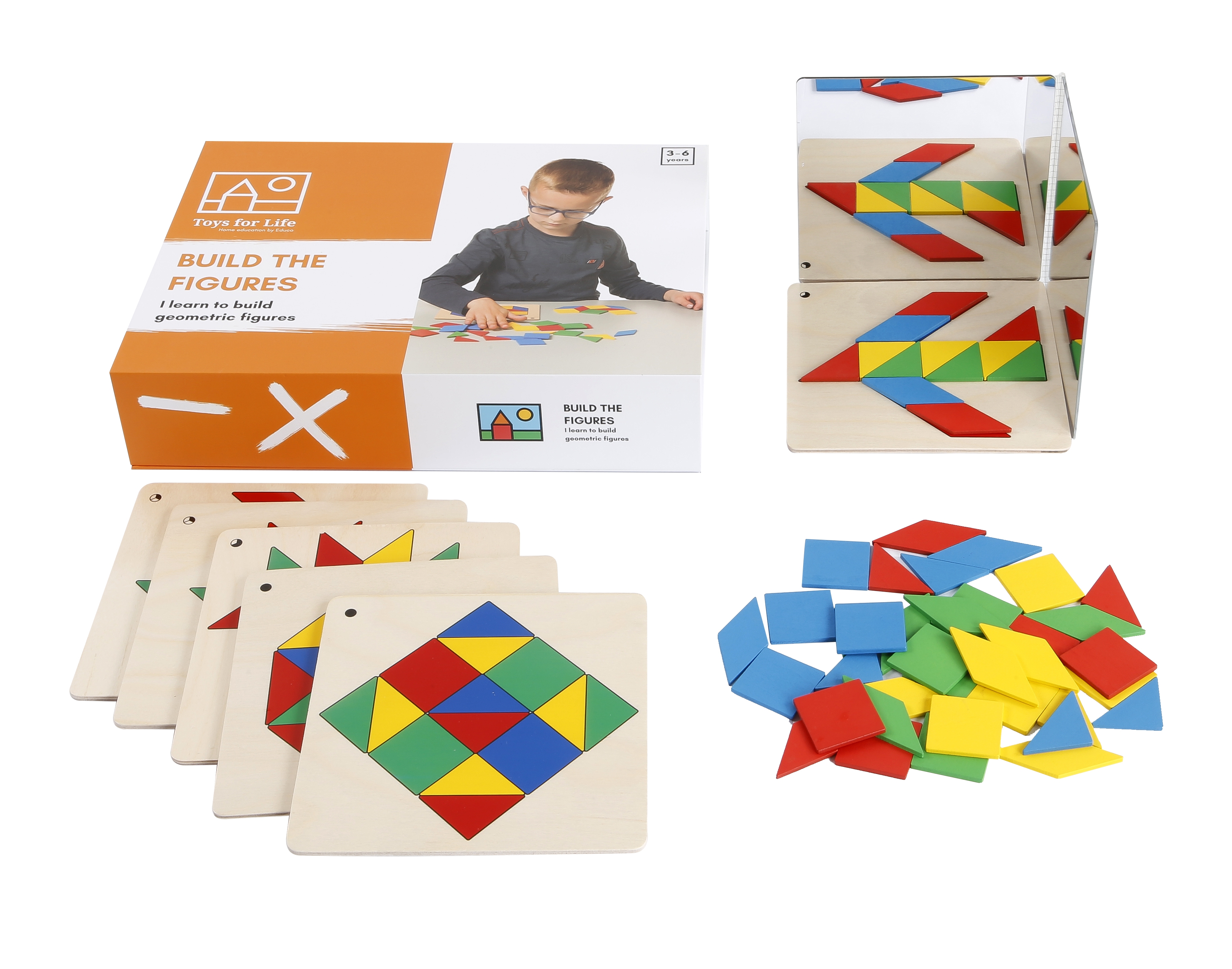Lernspiel "Build the figures" - Formen und Figuren