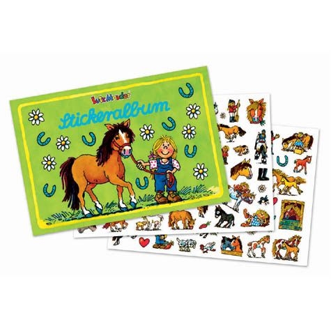 Stickeralbum "Pony", 90 Papiersticker