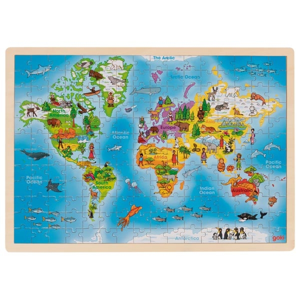 Einlegepuzzle Welt Einlegepuzzle Welt