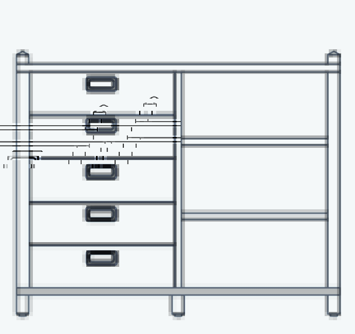 Unterschrank "Prinova" B/H/T 106x86x40