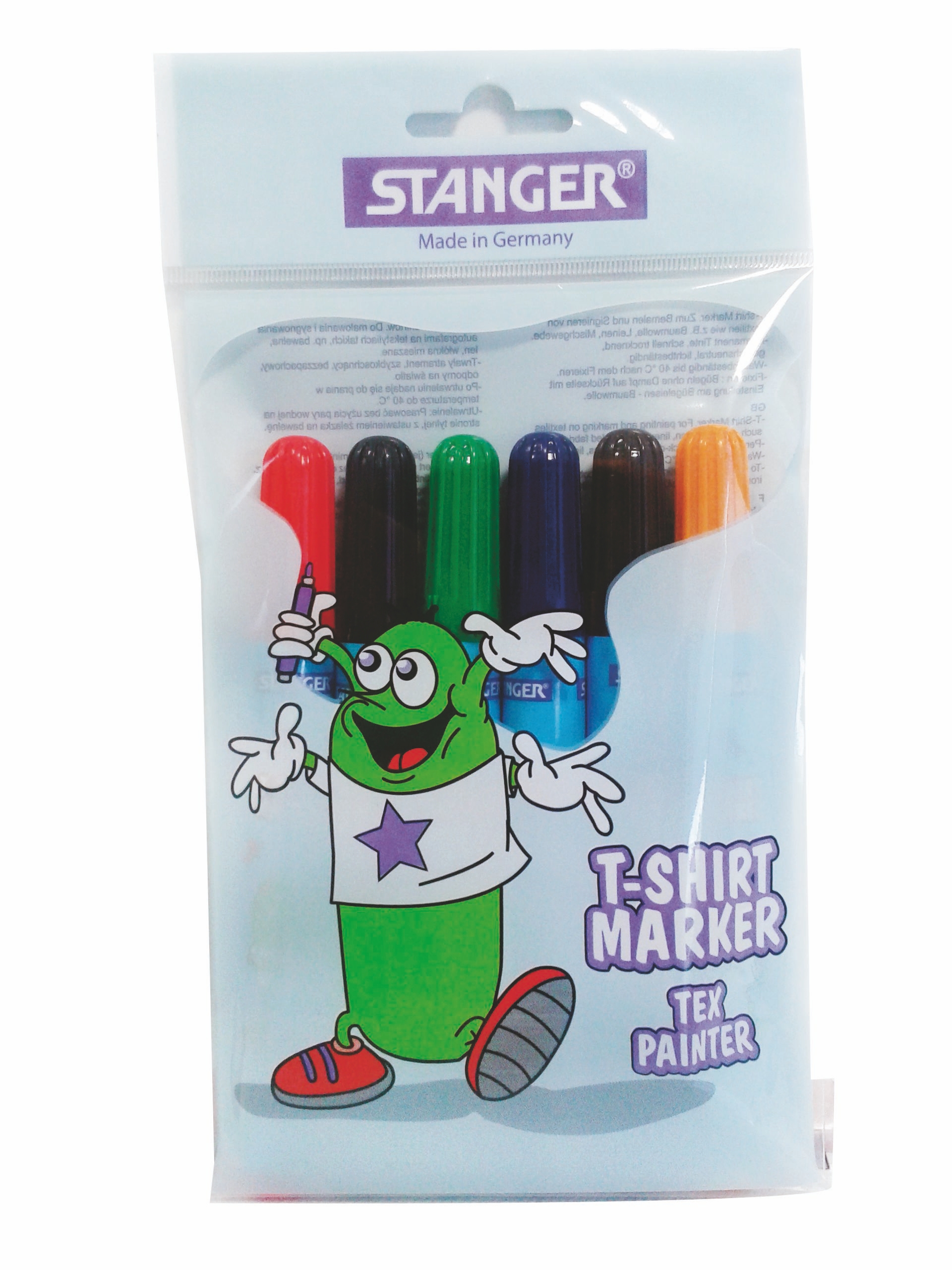 T-Shirt Marker 6er-Set, Textilstifte T-Shirt Marker 6er-Set, Textilstifte