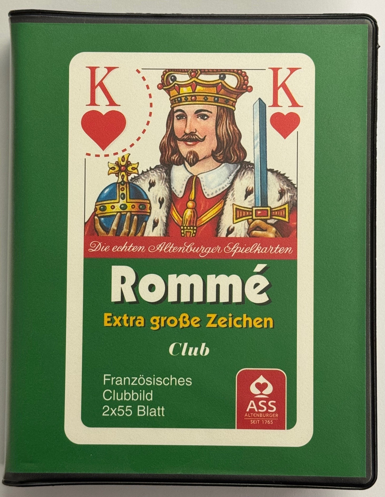 Rommé für Senioren, extra große Zeichen