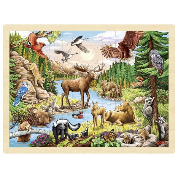 Einlegepuzzle Nordamerikanische Wildnis Einlegepuzzle Nordamerikanische Wildnis