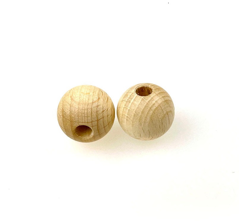 Holzkugeln Ø 12 mm, 3 mm Bohrung, 50 Stück